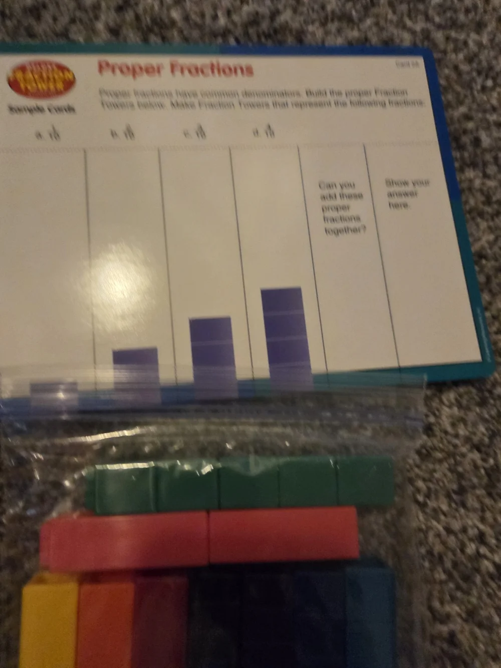 Learning Resources Deluxe Fraction Tower Activity Set